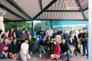Alumnos y personal docente y administrativo del plantel Hermosillo IV Justo Sierra
