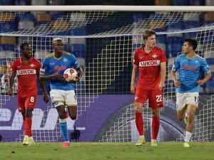 El cuadro napolitano cae 2-3 ante el Spartak de Moscú en la Europa League
